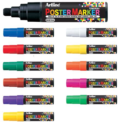 Artline Poster Marker 12mm Point Orient Treasure Trading Sdn Bhd