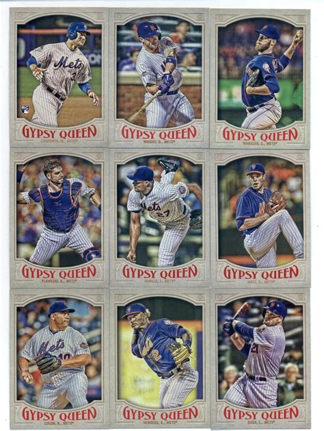 Amazon Topps Gypsy Queenyork Mets Team Set Of Cards