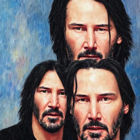 Keanu Reeves Portrait Highly Detailed Oil Painting Stable Diffusion