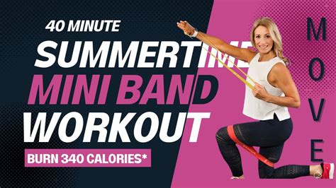 Minute Summertime Mini Band Workout Upper Lower Body Youtube