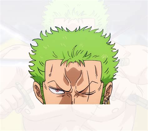 One Piece Zoro Decal Anime Car Decal Sticker Pack Of 3 Etsy