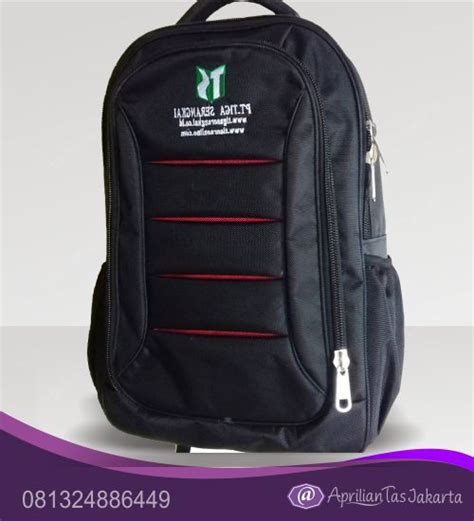 Tas Seminar Ransel Bahan Motif Garis