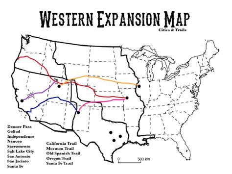 Transcontinental Railroad Map Worksheet