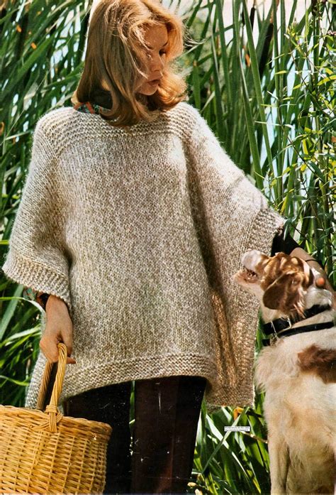 Modele De Poncho Au Tricot Pour Femme