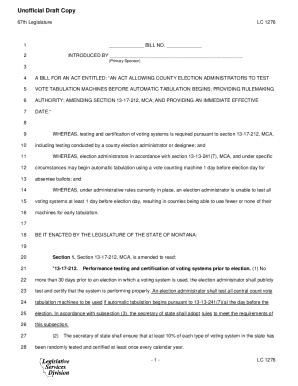 Fillable Online Leg Mt Fillable Online Leg Mt 67th Legislature HB 291