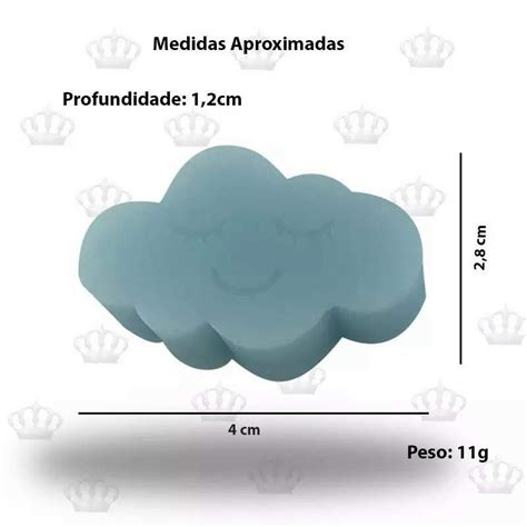 Forma De Silicone Nuvem Encaixe Lembrancinha 8Cav Ib 253 Molde De