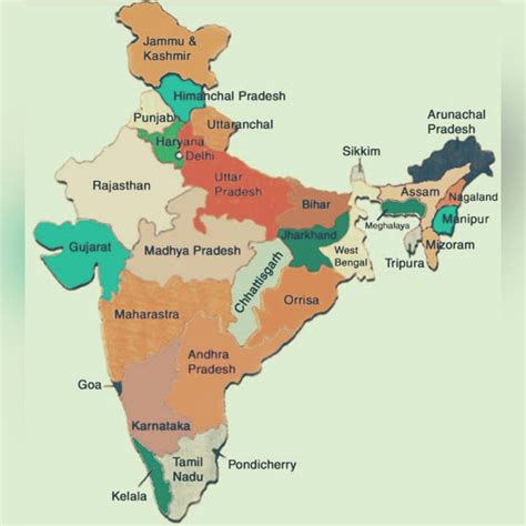 Union Territories Map