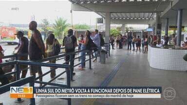 NE1 Linha Sul do Metrô volta a funcionar depois de pane elétrica