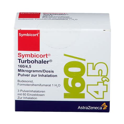 Symbicort Turbohaler 160 4 5 µg Dosis 60 Ed 3 St Mit Dem E Rezept Kaufen Shop Apotheke