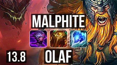 Malph Vs Olaf Top Legendary Tr Master Youtube