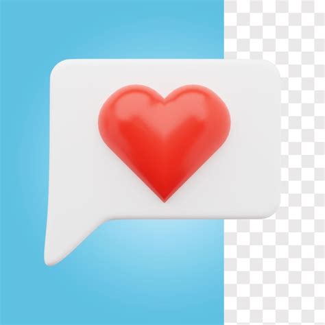 Icono D De Chat De Amor Archivo Psd Premium