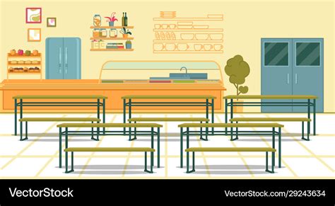 School Canteen Cartoon