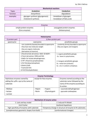 Enzymes | PDF