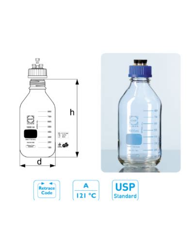 Chai trung tính HPLC GL 45 Duran