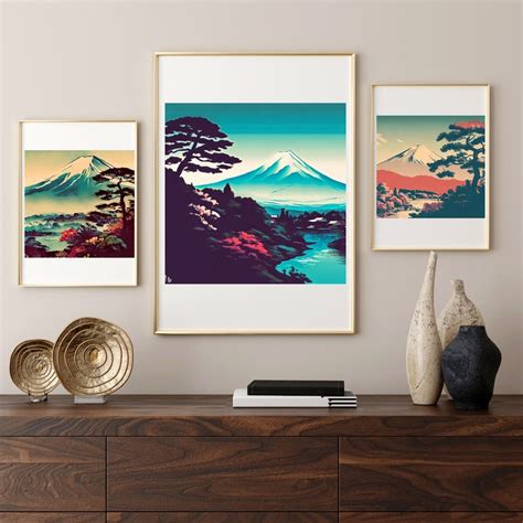 Japan Art Fuji Mount Japanese Art Gift Idea Japan Fuji - Etsy