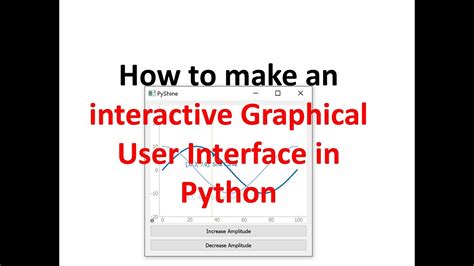 How To Make A Basic Gui For Interactive Plot In Python Pyqt5