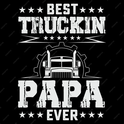 Presente engraçado para pai motorista de caminhão - design de camiseta