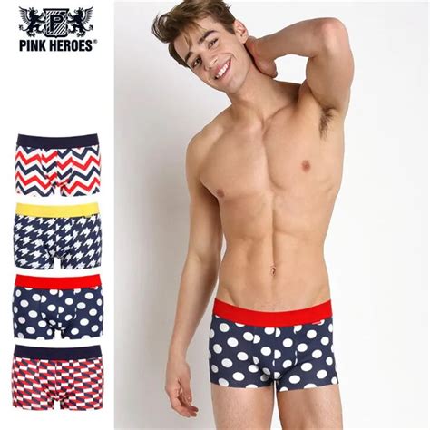 Pink Hero Men Underwear Boxer Shorts Stretch Cotton Sleepwear Pants