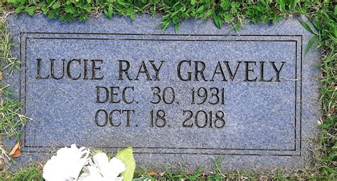 Lucie Lane Ray Gravely 1931 2018 Find A Grave Memorial