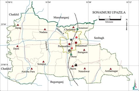 Mouza Map & 3 Detailed Maps of Sonaimuri Upazila, Noakhali, Bangladesh ...