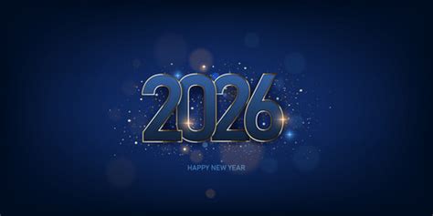 2026 happy new year template year Royalty Free Vector Image