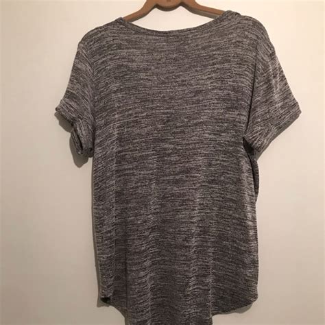 Sws Essentials Tops Gray Top With Cuffed Sleeves Poshmark