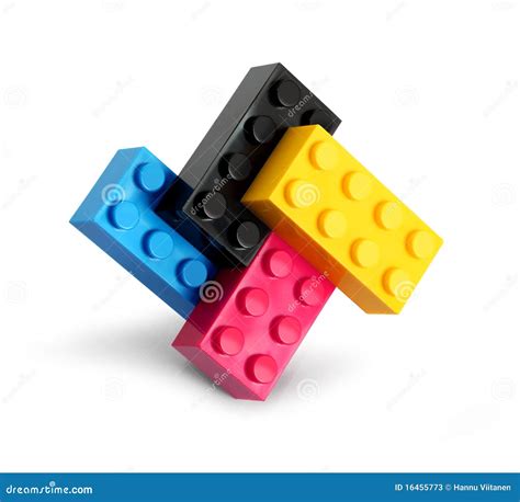 Cmyk Color Lego Blocks Stock Photos - Image: 16455773