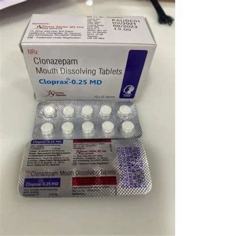 Clonazepam 0 5 Mg 1 Mg Tablet Uk Delivery At Rs 1120 Box Clonazepam