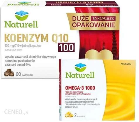 Naturell Koenzym Q Mg Kaps Omega Mg Kaps Opinie I