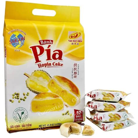 banh pia tan hue vien hopia cakes mungbean durian flavor banh pia