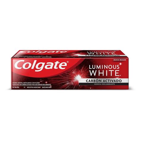 Pasta Dental Blanqueadora Colgate Luminous White Carb N Activado Ml