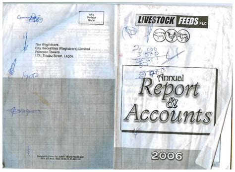 Livestock Feeds Plc LIVEST Ng 2006 Annual Report