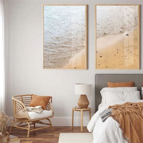 Kit De Quadro Praia Mar Paisagem Neutro Para Decora O Sala Quarto