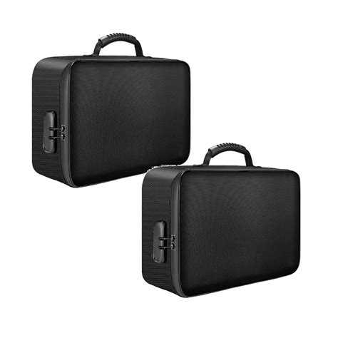 Lystmrge Storage Cubes Organizer 2 Pack Document Bag With Lock