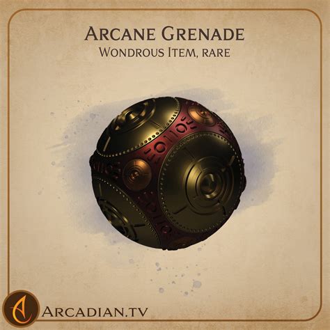 Arcane Grenade New DnD Magic Item Arcadian Media