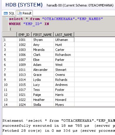 Complete Sap Hana Sql Script Tutorial Sql Case More