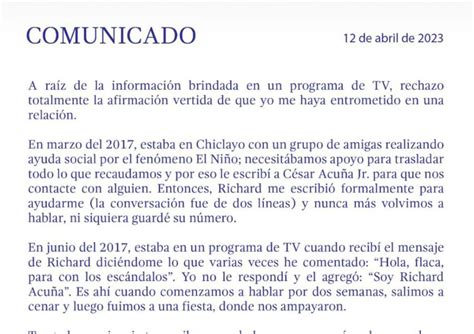 Brunella Horna Rompe Su Silencio Y Jura No Haberse Metido En La