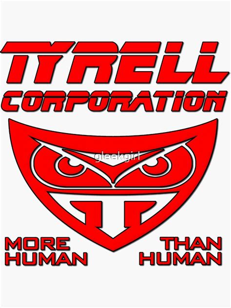 "Blade Runner Tyrell Corporation" Sticker for Sale by gleekgirl | Redbubble