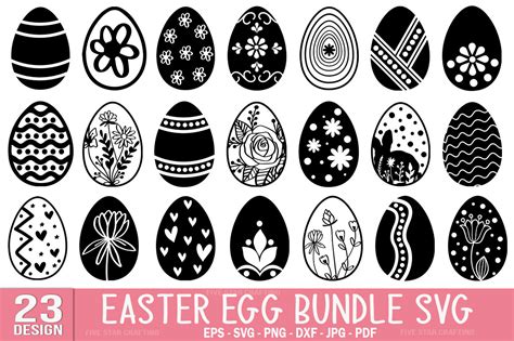 Easter Egg Bundle SVG Files Graphic by Five Star Crafting · Creative Fabrica