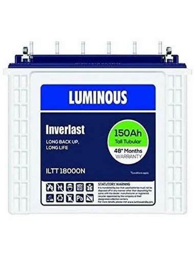 Luminous Iltt N Tall Tubular Inverter Battery Ah At Rs