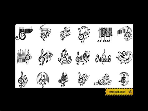 Notas Musicales Svg Notas Musicales Svg Im Genes Predise Adas De