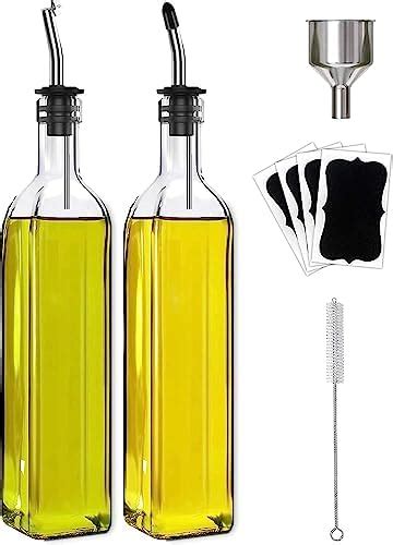 6 Oz Ounce Tabletop Oil And Vinegar Cruet Glass Bottle