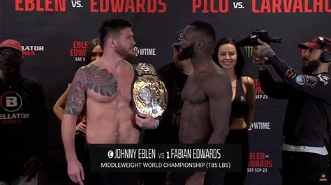 Bellator 299 Eblen kontra Edwards wyniki ważenia oraz spotkania