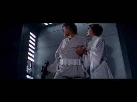 Star Wars New Hope Luke And Leia Swing Scene First Kiss Youtube