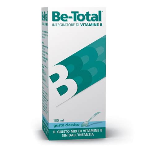 Be Total Plus Sciroppo Integratore Vitamine B 100ml Gusto Classico