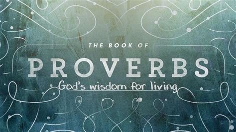 The Book Of Proverbs Grace Fellowship Church Ne