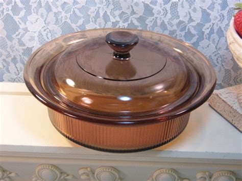 Items Similar To Vintage Corning Pyrex Brown Visions Glass Cookware