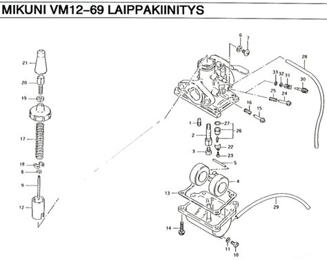 Vm Kaasutin Laippakiin Pv Mm Mikuni T Kaasuttimet