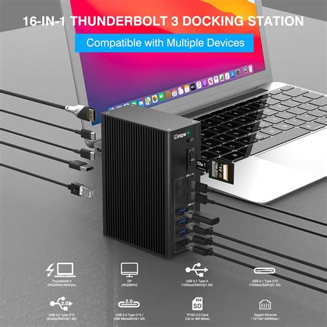 Buy Usb C Thunderbolt Docking Station K Hz For Macbook Air Dell