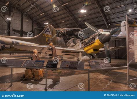 Planes at the USAF Museum, Dayton, Ohio Editorial Image - Image of cold ...